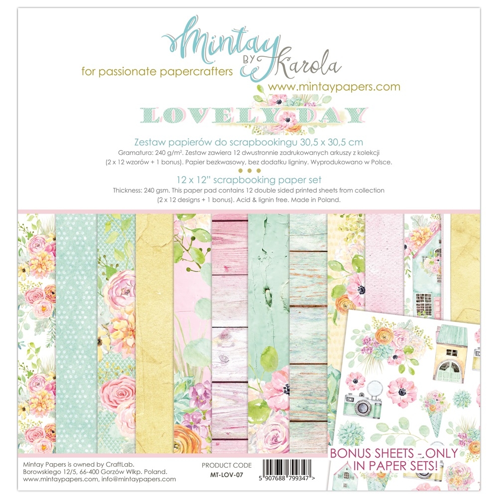 Mintay Lovely day 07 12x12 Blokk - Bilde 1