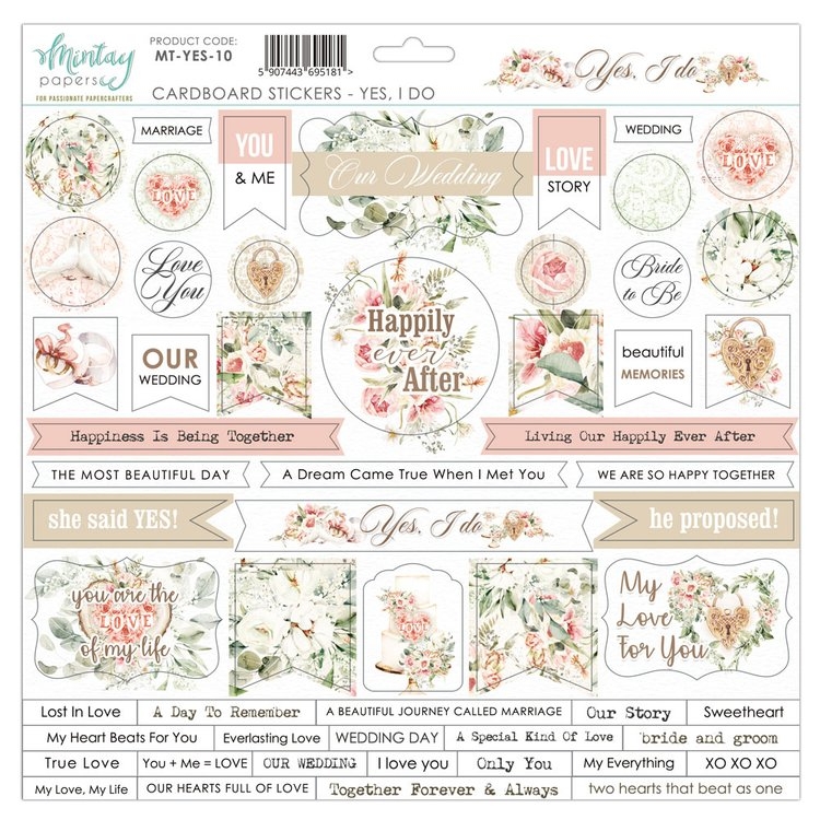 Mintay Yes, I do 10 Cardboard Stickers - Bilde 1