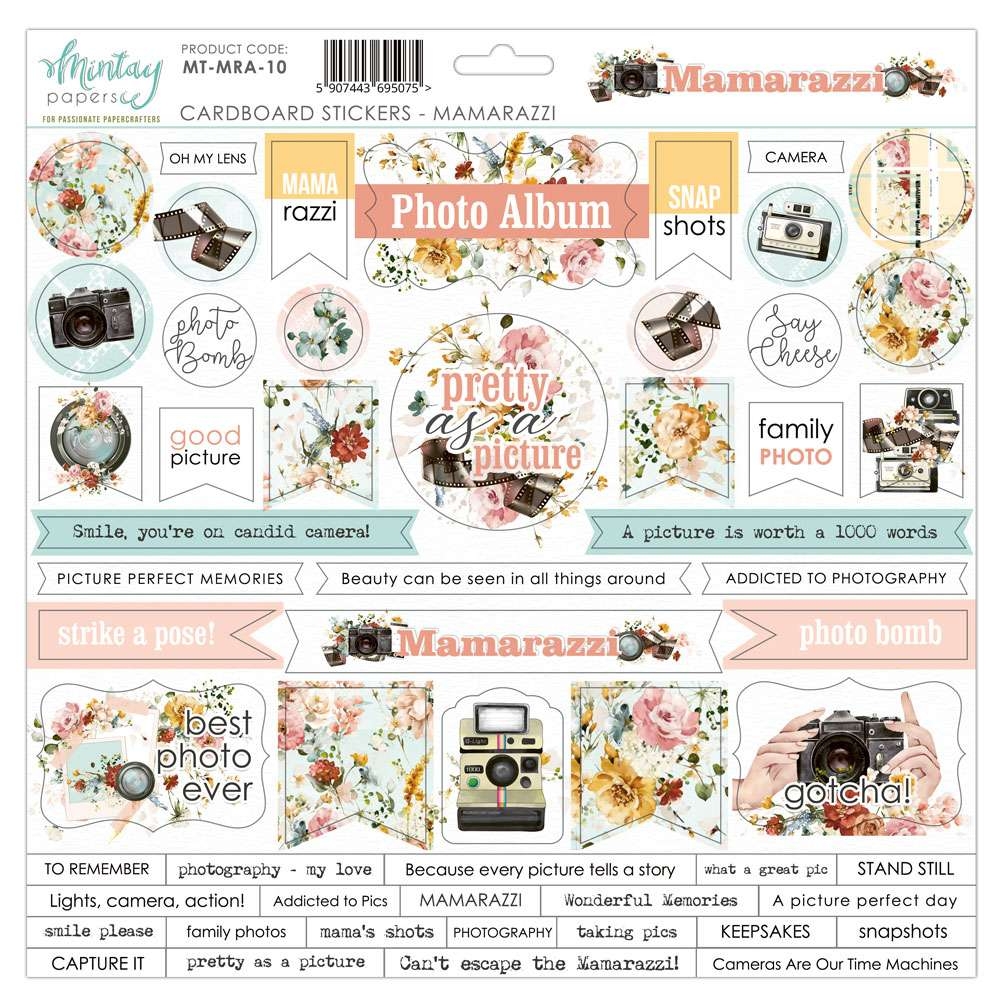 Mintay Mamarazzi 10 Cardboard Stickers - Bilde 1