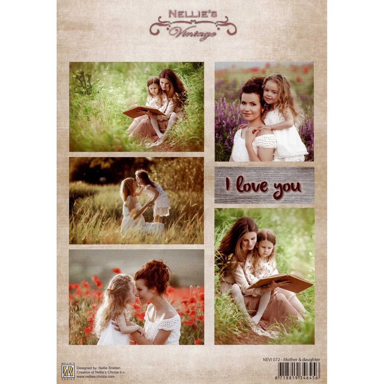 Bildeark A4 "Mother & daughter" - Bilde 1