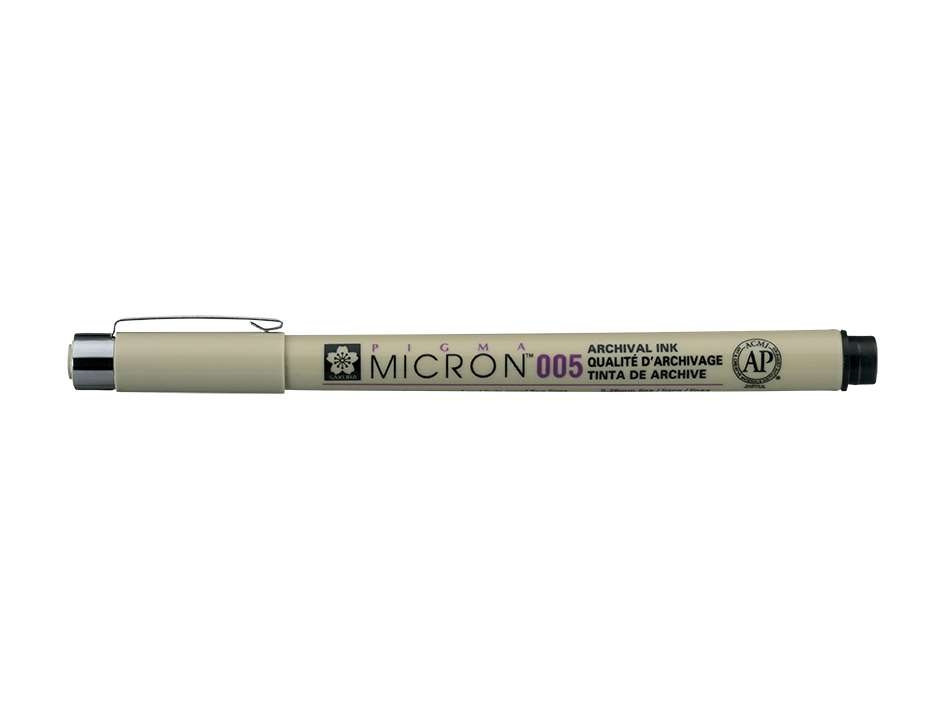 Sakura Pigma Micron 005 – 0,20mm – 49 Sort - Bilde 1