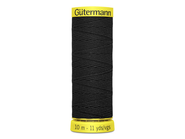 Gütermann Elastisk tråd sort 4017