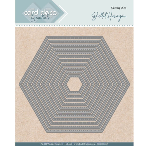 Card Deco Essentials Dies - Bullet Hexagon