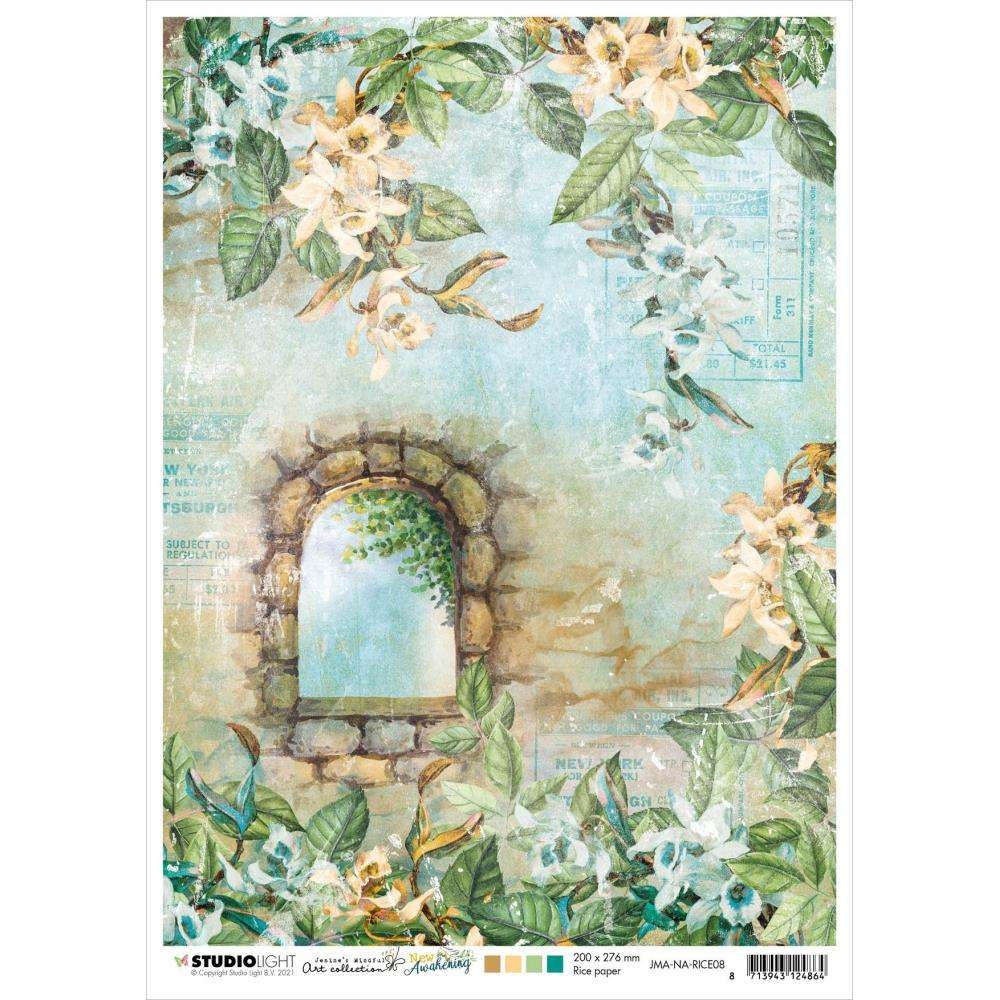 Studio Light rispapir  A4  Orchids - Bilde 1