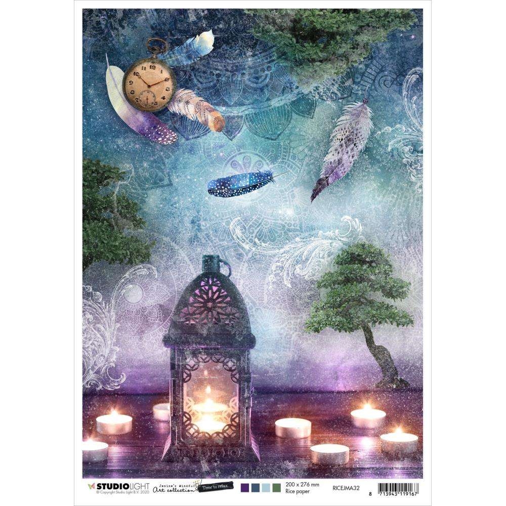 Studio Light rispapir  A4  Time To Relax - Bilde 1
