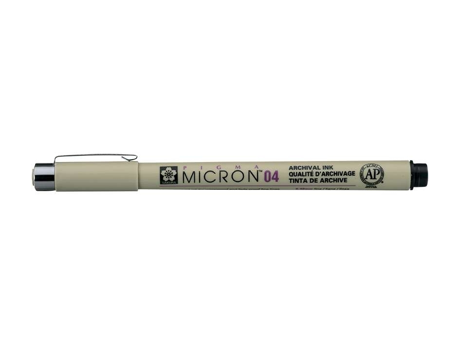 Sakura Pigma Micron 04 – 0,40mm – 49 Sort - Bilde 1