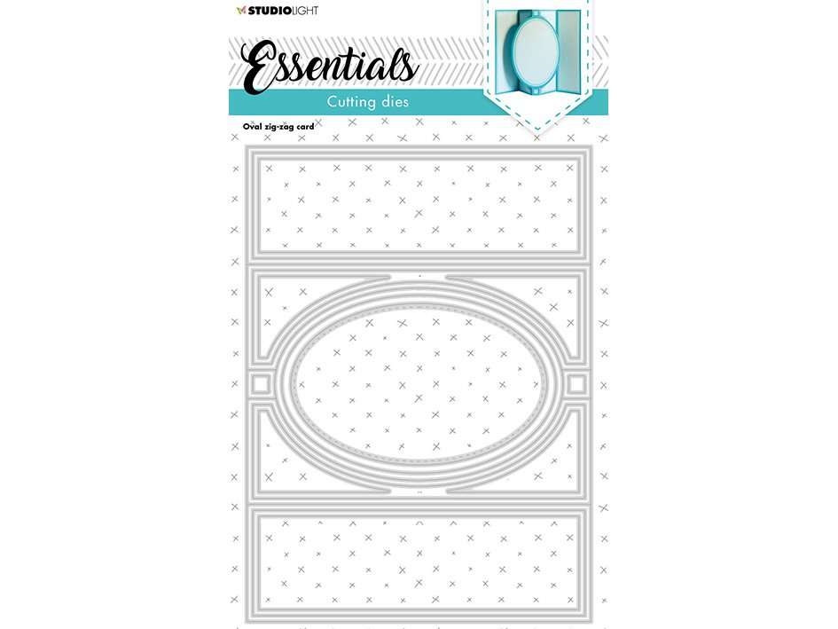 Studio Light Essentials Die – Oval zig zag card - Bilde 1