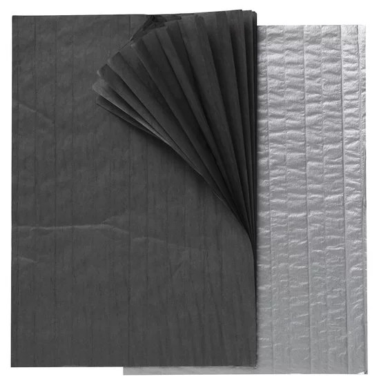 Trekkspillpapir 2p sølv/grå