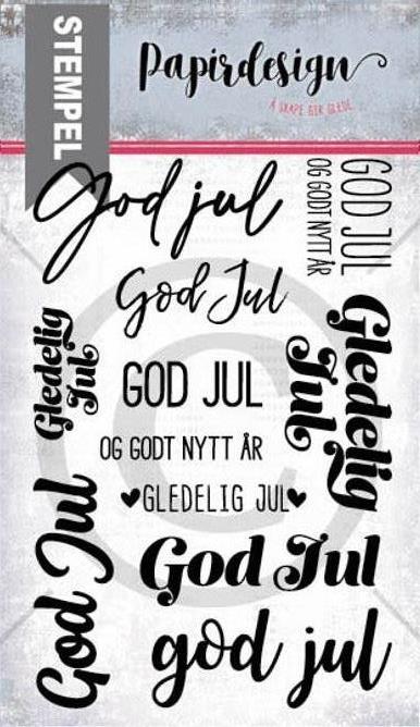 Papirdesign Stempel - God Jul
