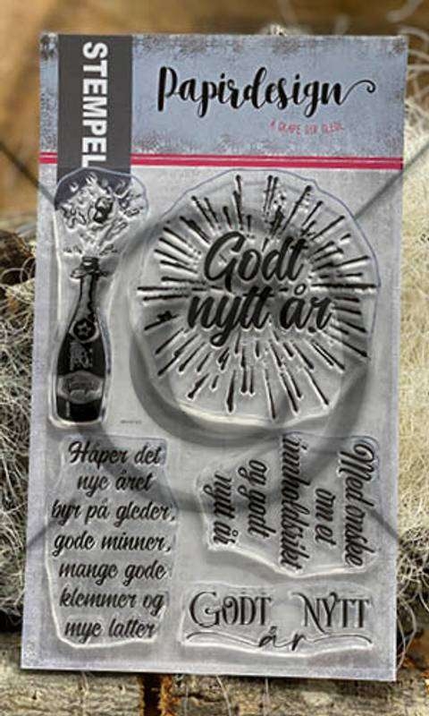 Papirdesign Stempel Godt nytt år