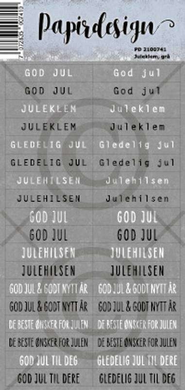 8681_image_7ac3337d3907e535.jpg Papirdesign klistremerke Juleklem, grå