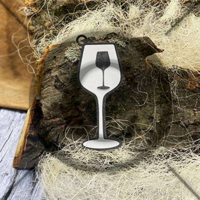 Papirdesign Dies - Rødvinsglass 2 - Bilde 1