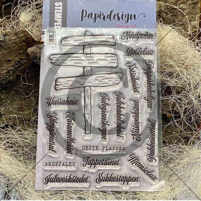 Papirdesign Stempel Skilt - Bilde 1