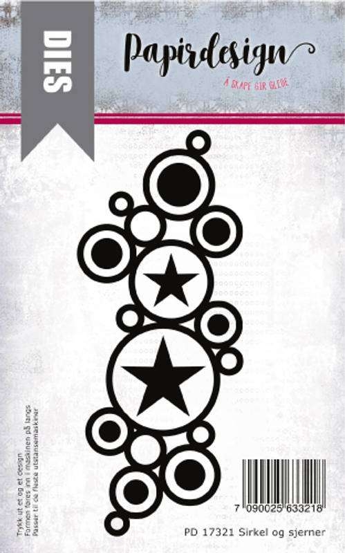 Papirdesign Dies - Sirkler og stjerner