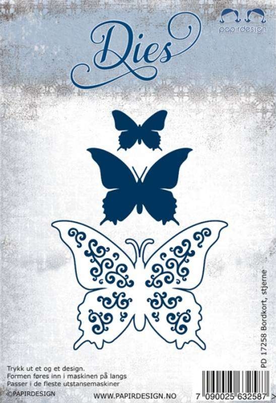 Papirdesign Dies - Sommerfugl