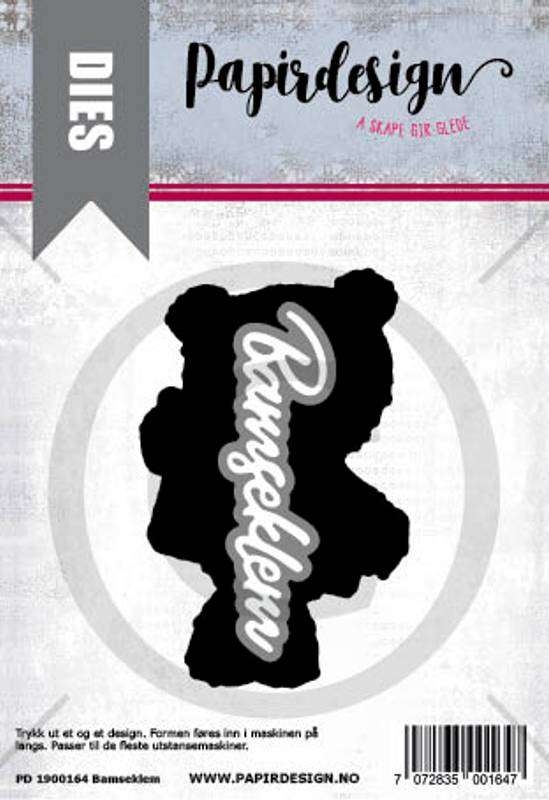 8943_image_166d1cd924e9b6fd.jpg Papirdesign Dies - Bamseklem