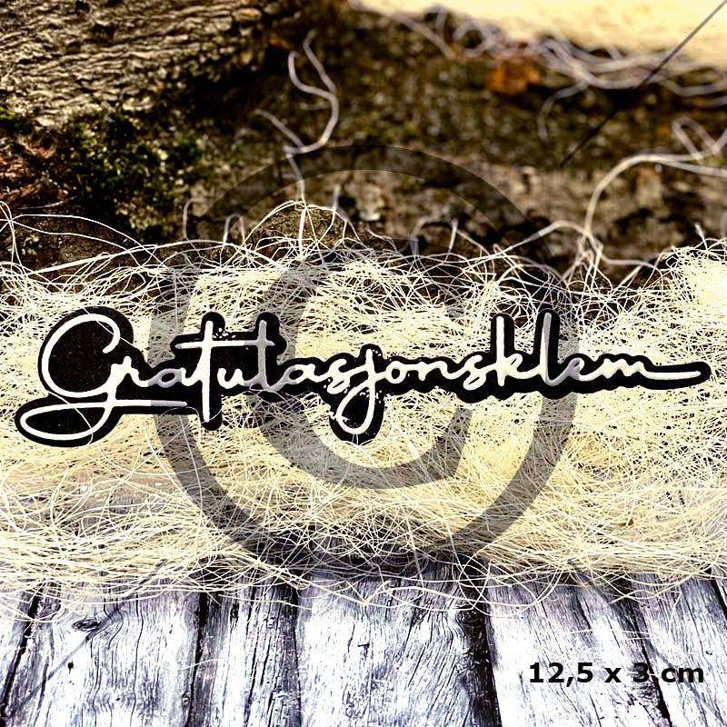 Papirdesign Dies - Gratulasjonsklem - Bilde 1