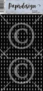 9077_image_034a45b4d533438f.jpg Papirdesign Klistremerker Lite alfabet, 6 sort