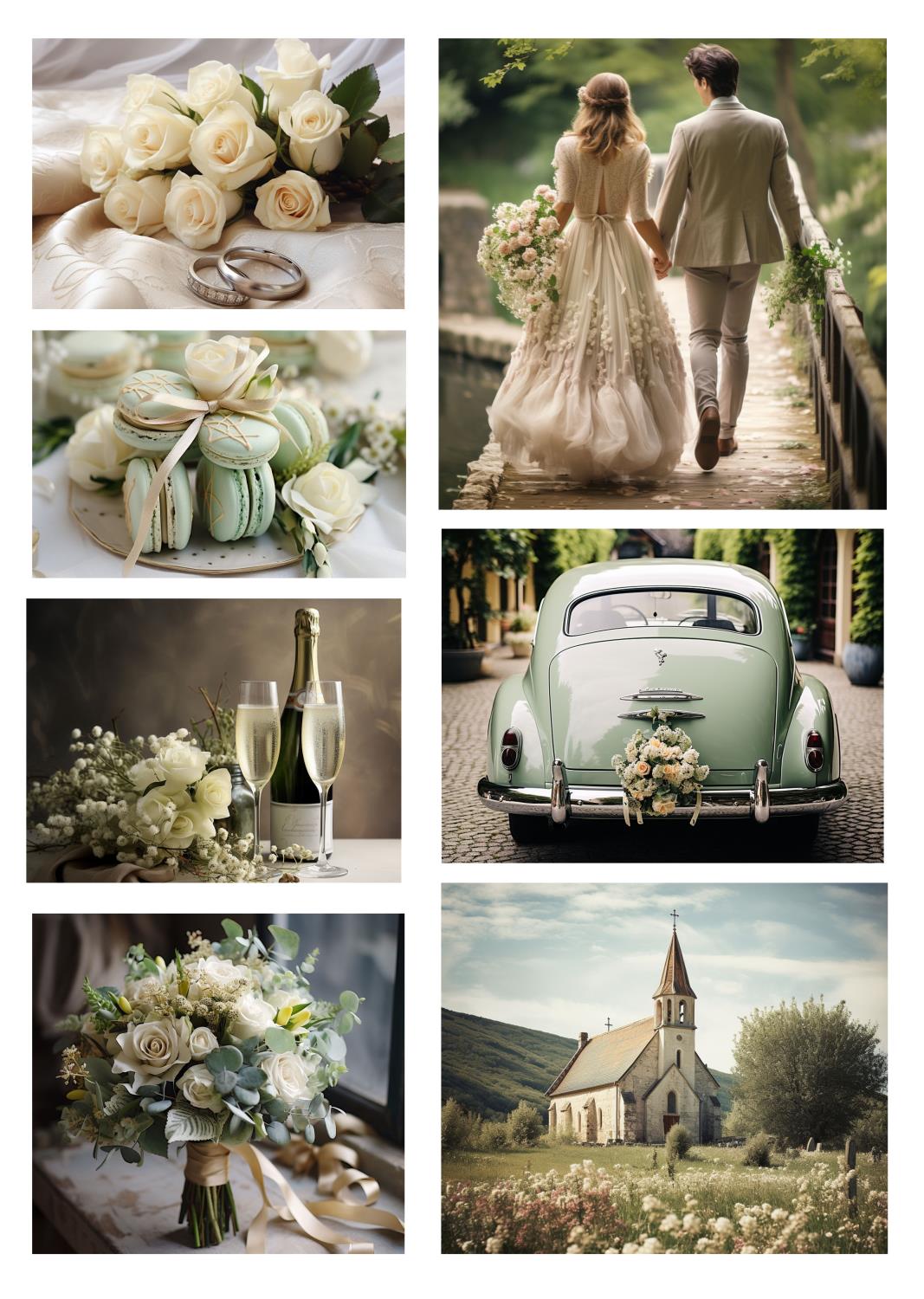 Reprint  Wedding - A4 Klippeark - Bilde 1