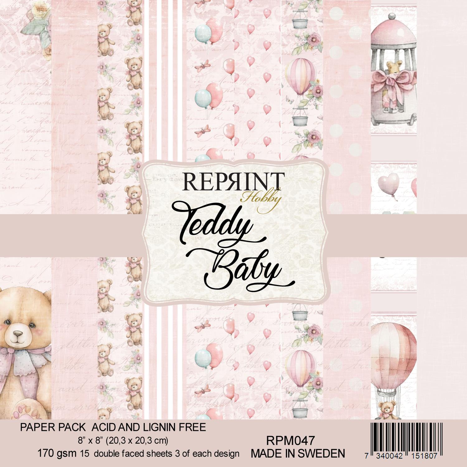 Reprint Teddy Baby Collection - 8x8 blokk - Bilde 1