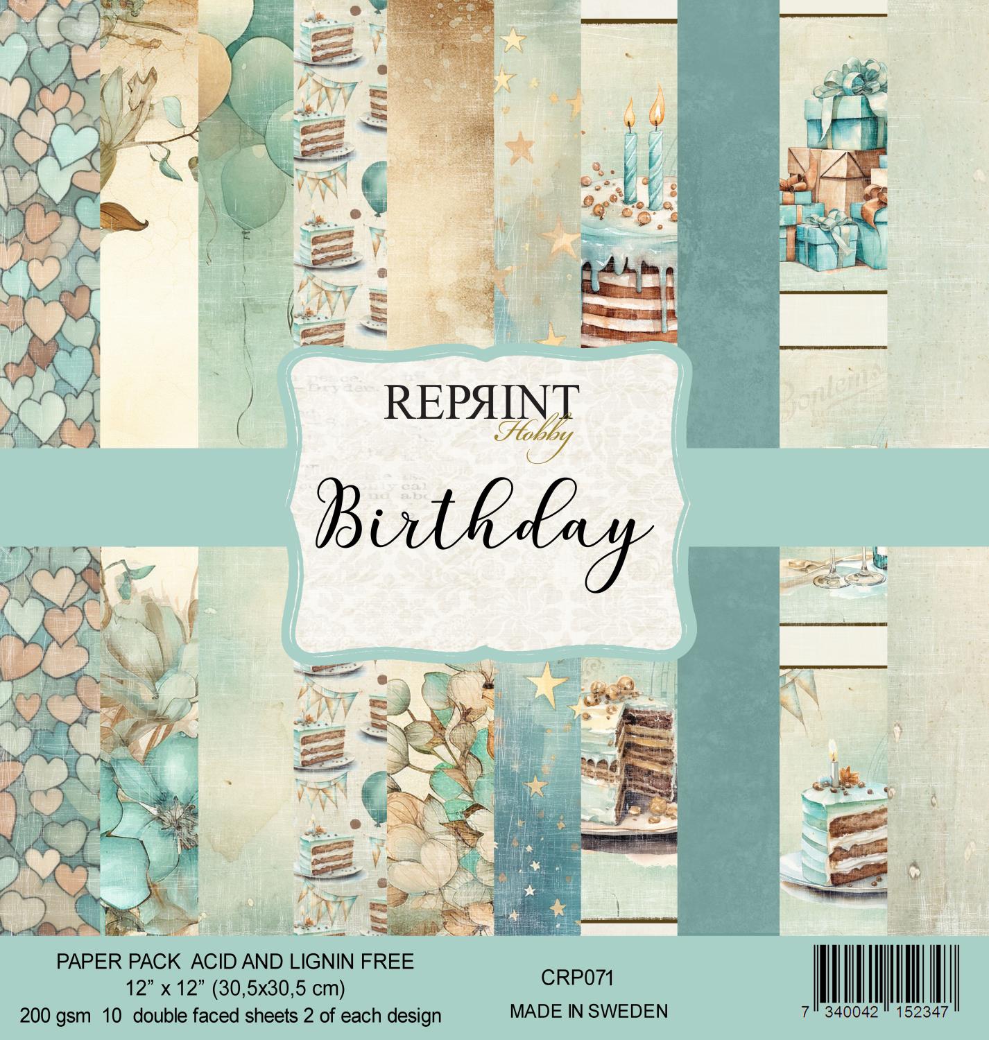 Reprint Birthday Collection - 12x12 blokk - Bilde 1