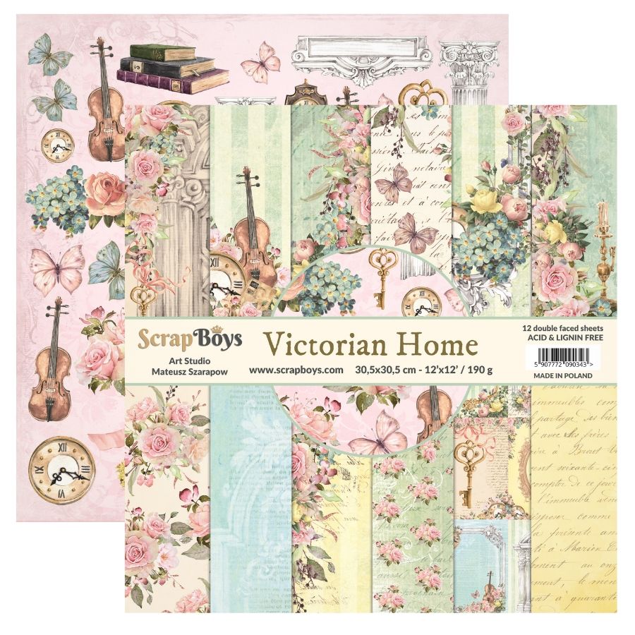 ScrapBoys Victorian Home 08 12x12 blokk - Bilde 1