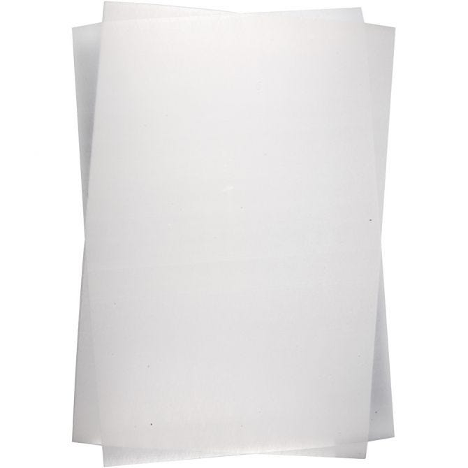Krympeplast, Matt transparent 20x30 cm 1ark - Bilde 1