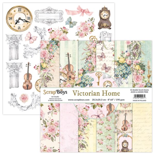 ScrapBoys Victorian home 10 8x8 Blokk