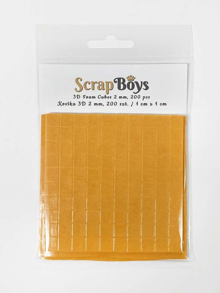 3D Foam cubes 1mm, 200pc - Bilde 1