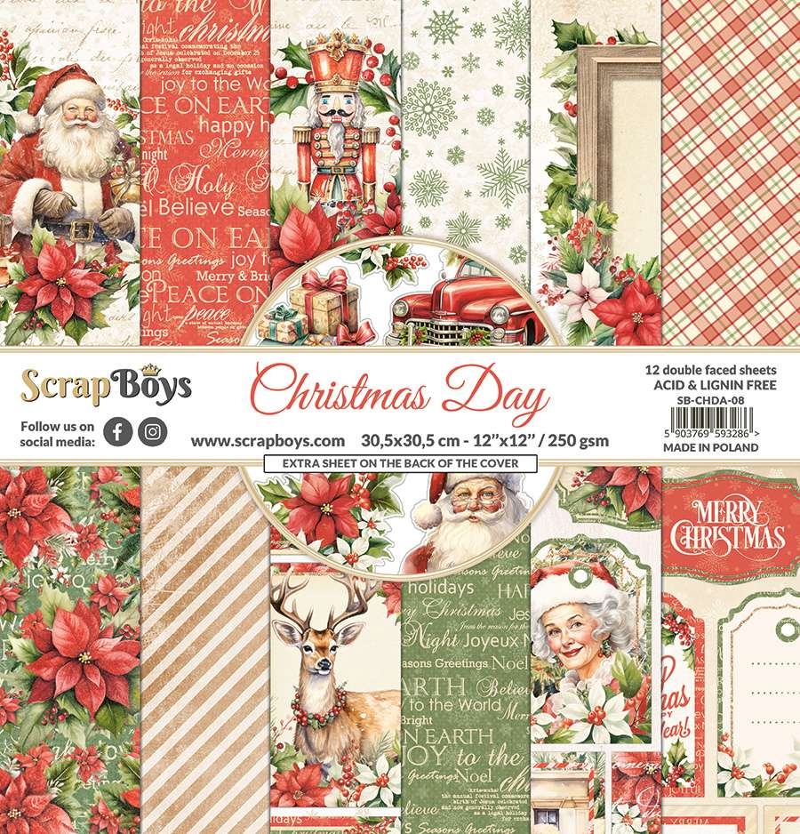 Scrapboys Christmas Day - 08 12x12 Blokk - Bilde 1