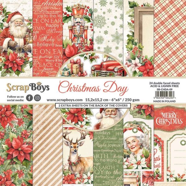Scrapboys Christmas Day - 09 6x6 Blokk