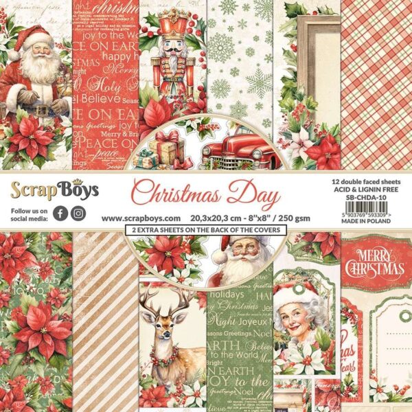 Scrapboys Christmas Day - 10 8x8 Blokk